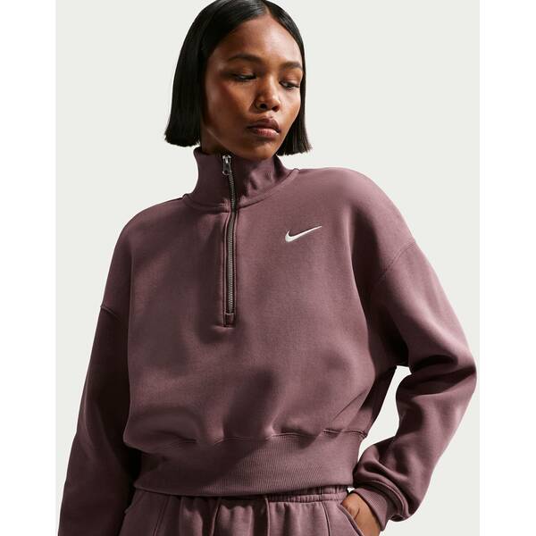 Thumbnail - NIKE Damen Sweatshirt W NSW PHNX FLC QZ CROP
