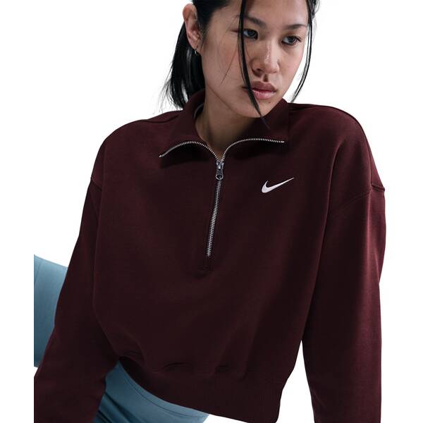 Thumbnail - NIKE Damen Sweatshirt W NSW PHNX FLC QZ CROP