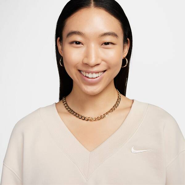 Thumbnail - NIKE Damen Shirt W NSW PHNX FLC CROP VNECK
