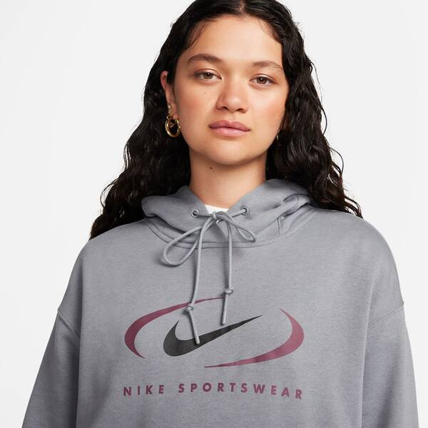 Thumbnail - NIKE Damen Kapuzensweat W NSW FLC OS PO HDY SWSH