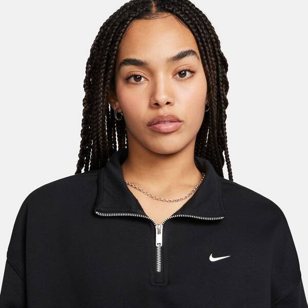 Thumbnail - NIKE Damen Shirt Sportswear Oversized 1/4-Zip Fleece