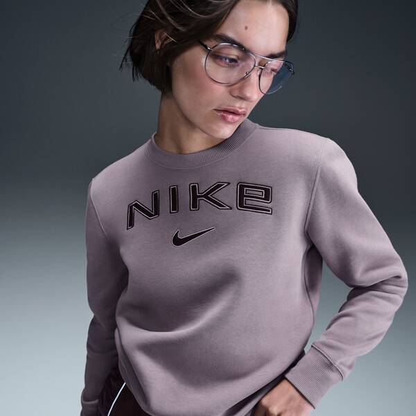Thumbnail - NIKE Damen Shirt W NSW PHNX FLC STD LOGO CREW