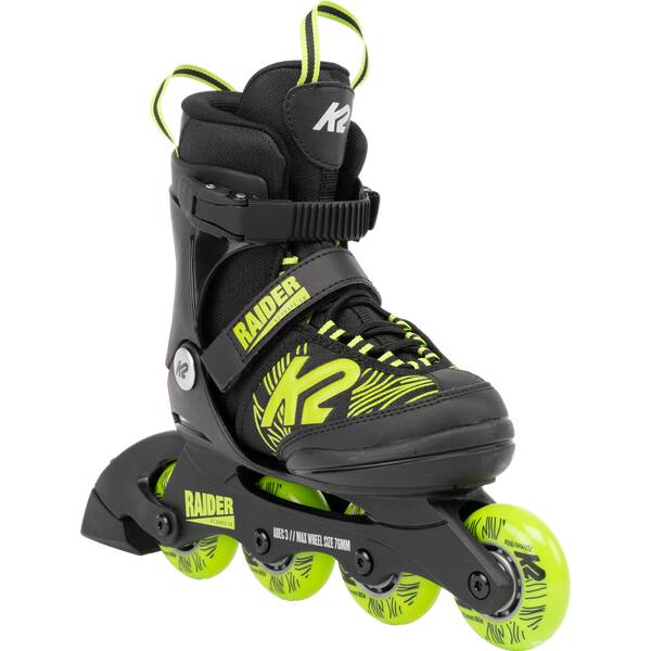 Thumbnail - K2 Kinder Inlineskates RAIDER black_lime