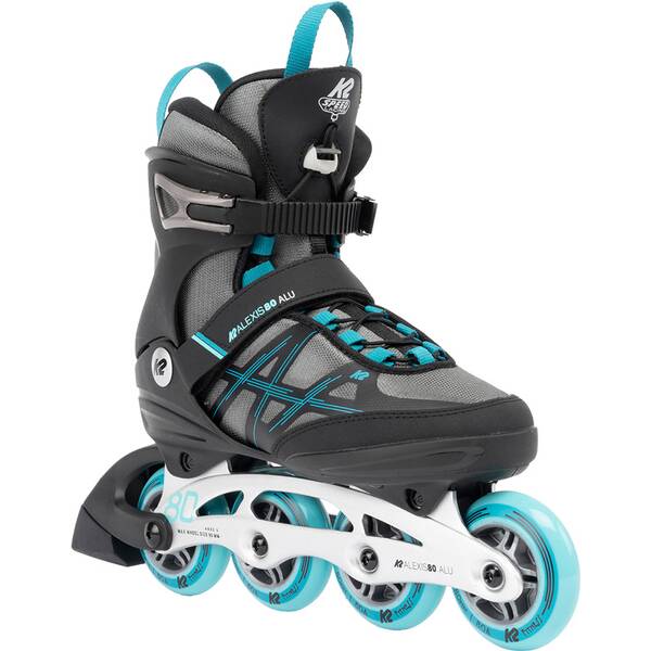 Thumbnail - K2 Damen Inlineskates ALEXIS 80 ALU gray_cyan