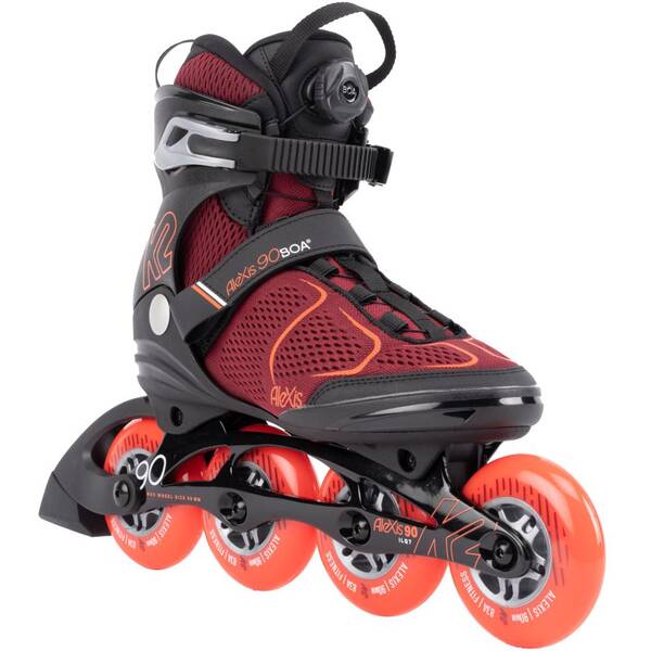 Thumbnail - K2 Damen Inlineskates ALEXIS 90 BOA burgandy_orange