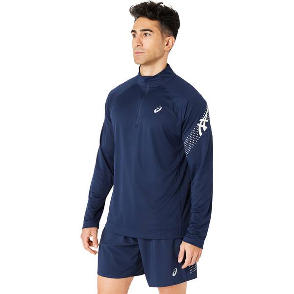 Thumbnail - ASICS Herren T-Shirt ICON LS 1/2 ZIP