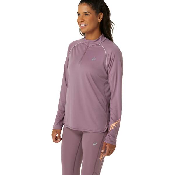 Thumbnail - ASICS Damen T-Shirt ICON 1/2 ZIP LS TOP