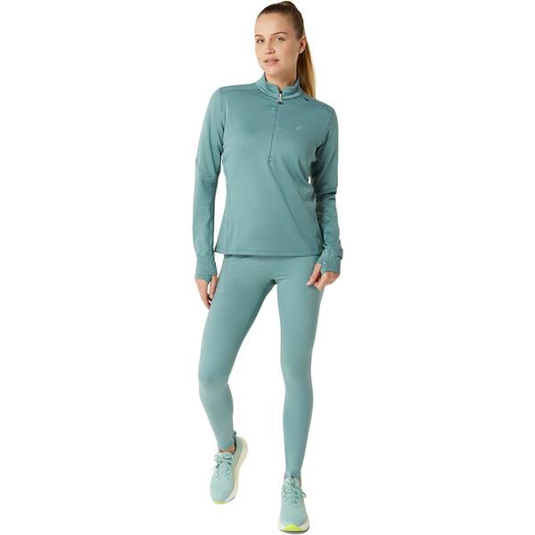 Thumbnail - ASICS Damen T-Shirt ROAD WINTER 1/2 ZIP MID LAYER