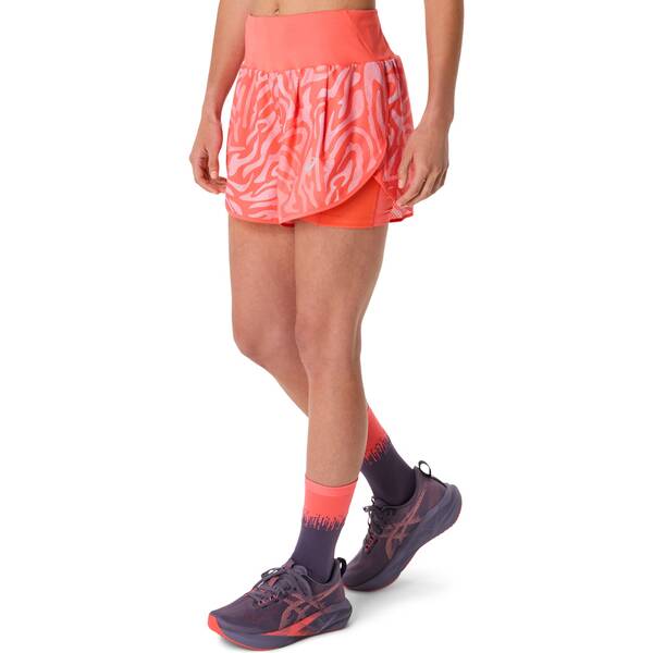 Thumbnail - ASICS Damen Shorts ROAD ALL OVER PRINT 2-N-1 3.5IN SHORT