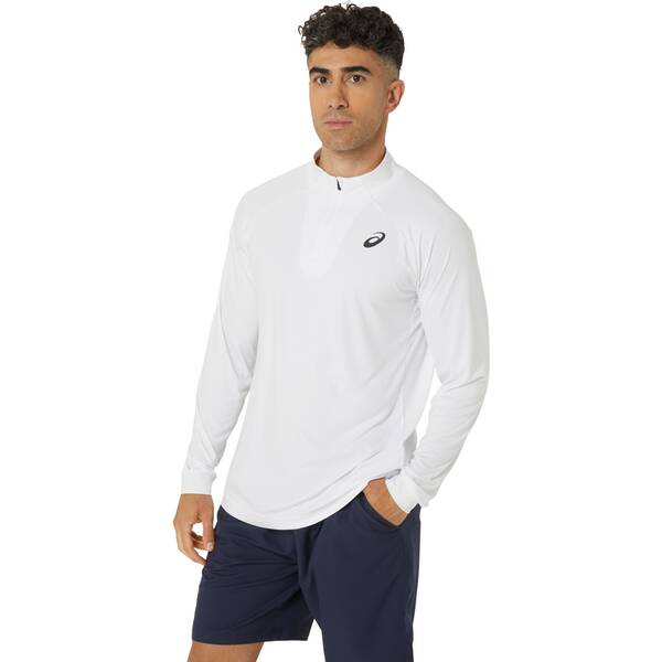 Thumbnail - ASICS Herren Shirt MEN COURT LS 1/2 ZIP TOP