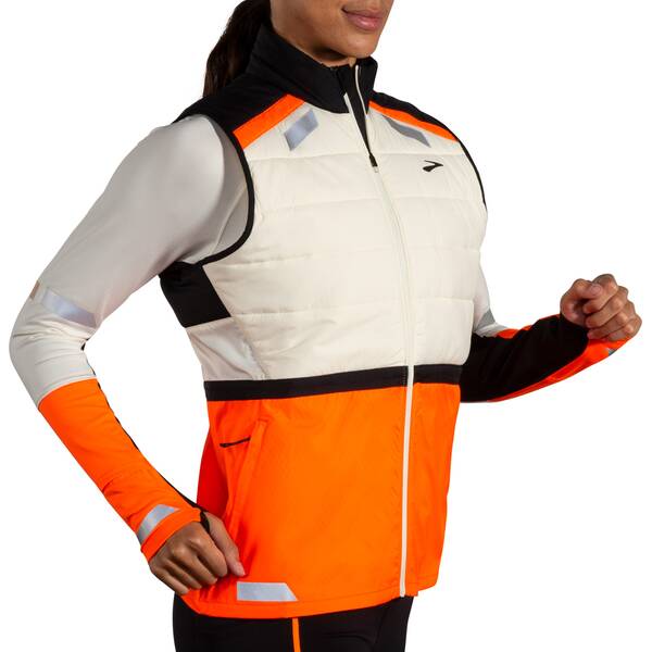 Thumbnail - BROOKS Damen Weste Run Visible Insulated Vest 2.0