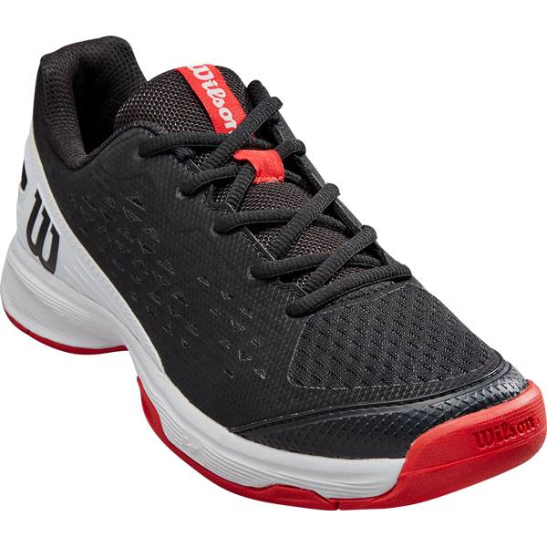 Thumbnail - WILSON Kinder Tennisoutdoorschuhe RUSH PRO JR L Black/Wh/RD
