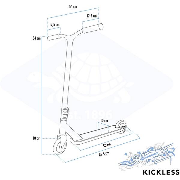 Thumbnail - SCHILDKRÖT Scooter Stunt Scooter KICKLESS Piano