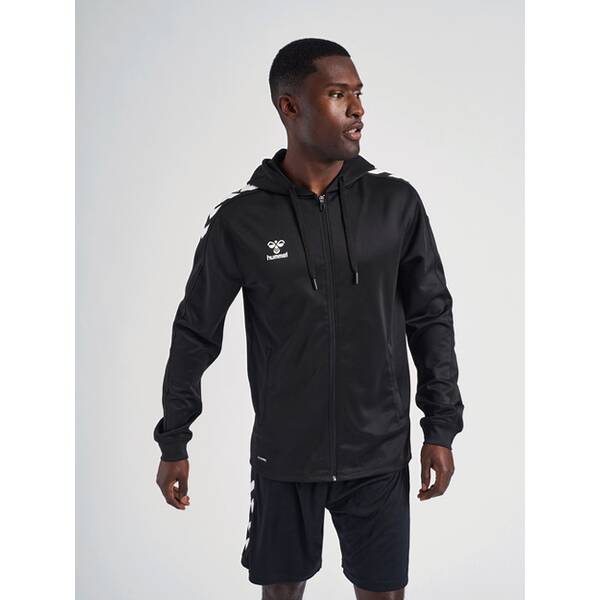 Thumbnail - HUMMEL Unisex Adults, Unisex Kids hmlCORE XK POLY ZIP HOOD SWEAT