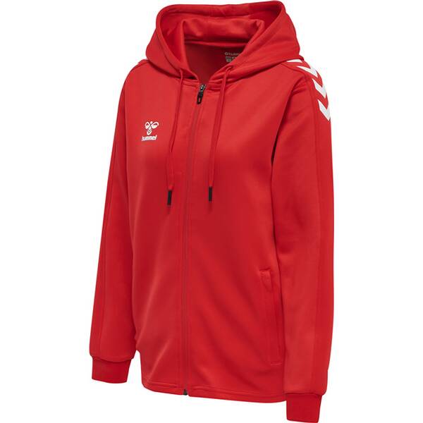 Thumbnail - HUMMEL Female hmlCORE XK POLY ZIP HOOD SWEAT WOMAN
