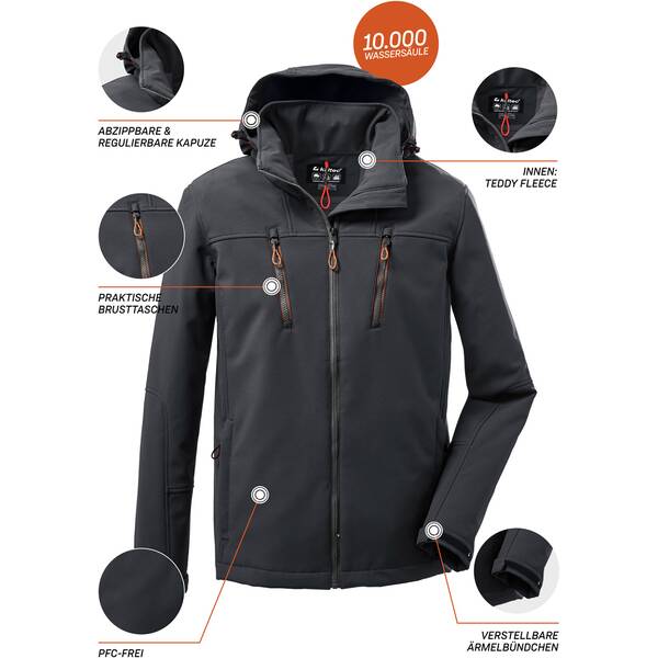 Thumbnail - KILLTEC Herren Funktionsjacke KOW 163 MN SFTSHLL JCKT