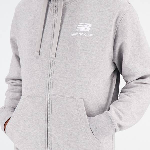 Thumbnail - NEW BALANCE Herren Schlupfjacke Essentials Stacked Logo French Terry Jacket