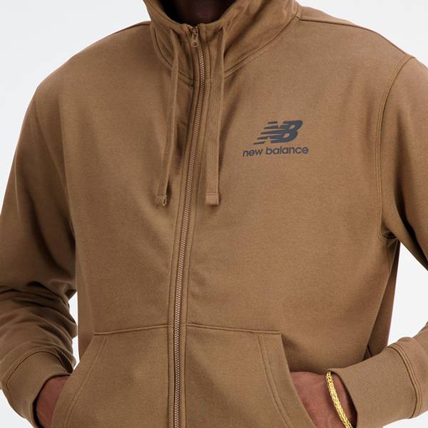 Thumbnail - NEW BALANCE Herren Schlupfjacke Essentials Stacked Logo French Terry Jacket