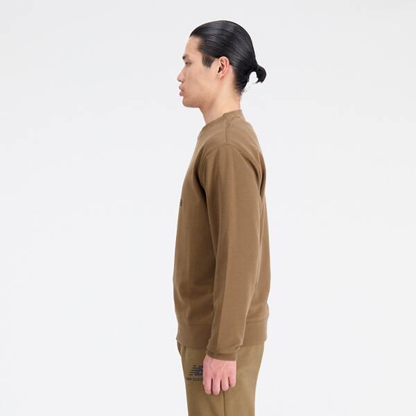 Thumbnail - NEW BALANCE Herren T-Shirt Essentials Stacked Logo French Terry Crewneck