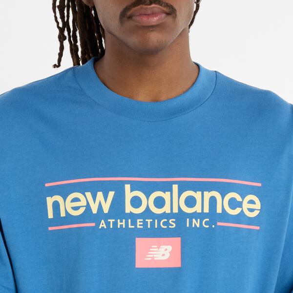 Thumbnail - NEW BALANCE Herren Shirt Relaxed Linear Athletics Long Sleeve