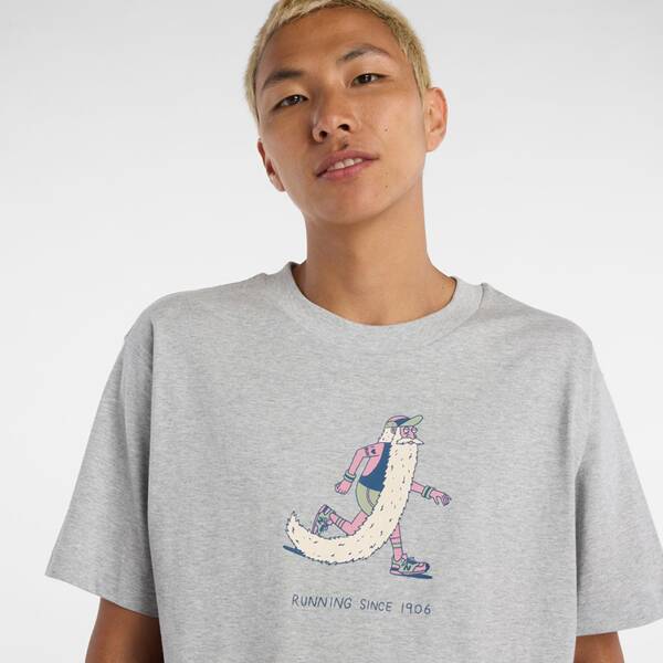Thumbnail - NEW BALANCE Herren Shirt Bearded Runner T-Shirt