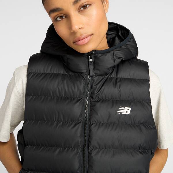 Thumbnail - NEW BALANCE Damen Weste Sport Essentials Hooded Puffer Vest