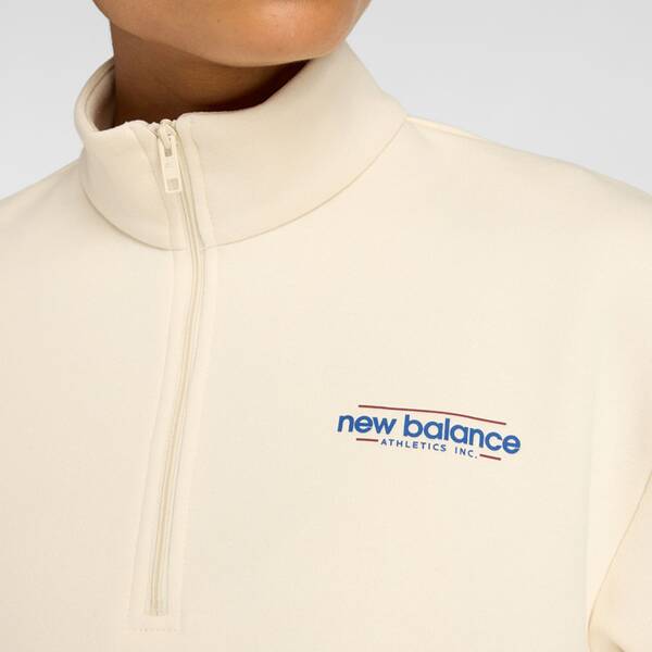 Thumbnail - NEW BALANCE Damen Shirt Reimagined Fleece Half Zip