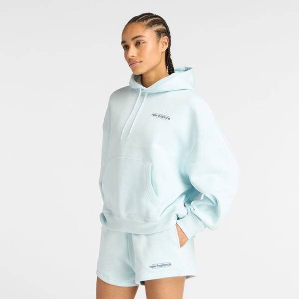 Thumbnail - NEW BALANCE Damen Kapuzensweat Reimagined Fleece Oversized Hoodie