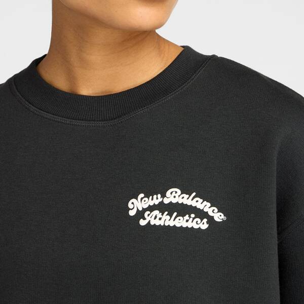 Thumbnail - NEW BALANCE Damen Kapuzensweat Linear Heritage Fleece Crew