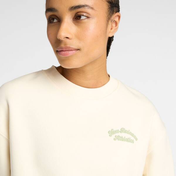 Thumbnail - NEW BALANCE Damen Kapuzensweat Linear Heritage Fleece Crew
