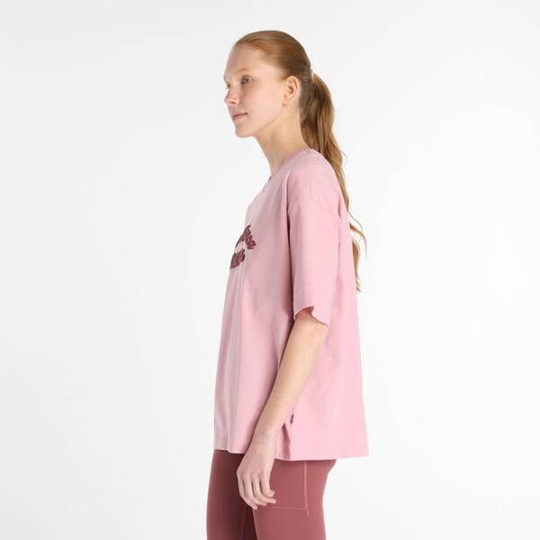 Thumbnail - NEW BALANCE Damen Shirt Linear Heritage Oversized T-Shirt