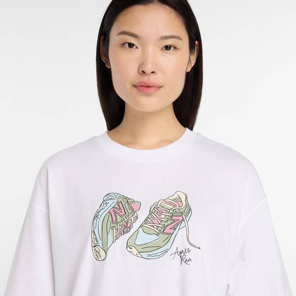 Thumbnail - NEW BALANCE Damen Shirt Apres Run Shoe T-Shirt