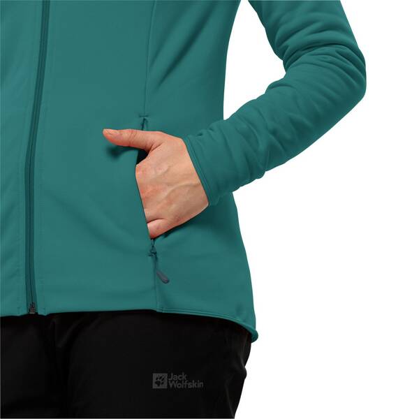 Thumbnail - JACK WOLFSKIN Damen Unterjacke BAISELBERG HOODED FZ W