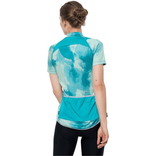 Thumbnail - JACK WOLFSKIN Damen Shirt TOURER HALFZIP PRINT T W