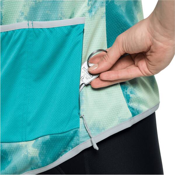 Thumbnail - JACK WOLFSKIN Damen Shirt TOURER HALFZIP PRINT T W