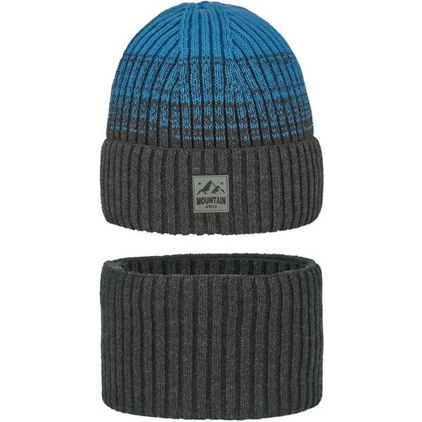 Thumbnail - ARECO Kinder Mütze Set (Beanie und Tube) Juniors