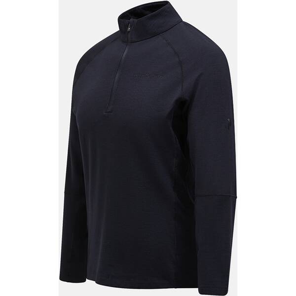 Thumbnail - PEAK PERFORMANCE Herren Rolli M Magic Half Zip-BLACK-BLACK
