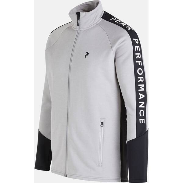 Thumbnail - PEAK PERFORMANCE Herren Unterjacke M Rider Zip Jacket-MED GREY MELANGE-BLAC