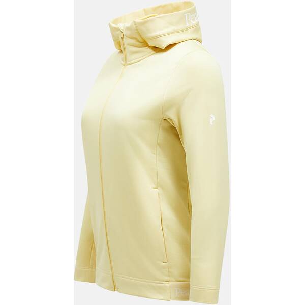 Thumbnail - PEAK PERFORMANCE Damen Kapuzensweat W Rider Tech Zip Hood-MELLOW YELLOW