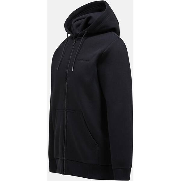 Thumbnail - PEAK PERFORMANCE Herren Sweatshirt M Original Small Logo Zip-BLACK
