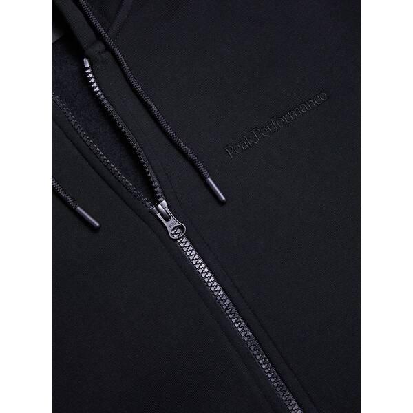 Thumbnail - PEAK PERFORMANCE Herren Sweatshirt M Original Small Logo Zip-BLACK