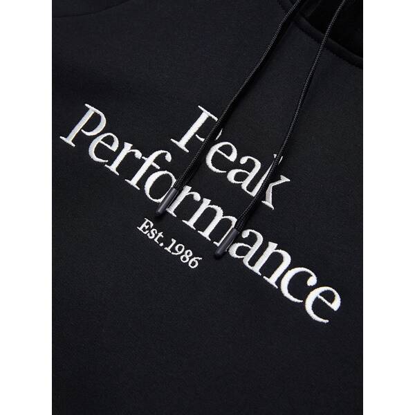 Thumbnail - PEAK PERFORMANCE Herren Sweatshirt M Original Hood-BLACK-OFFWHITE