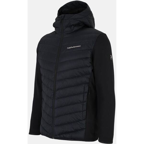 Thumbnail - PEAK PERFORMANCE Herren Jacke M Frost Down Hybrid Hood-BLACK