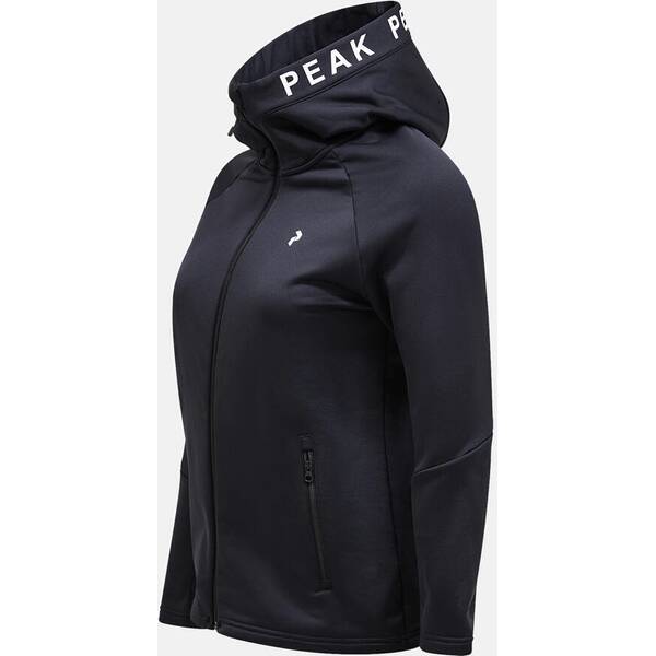 Thumbnail - PEAK PERFORMANCE Damen Kapuzensweat W Rider Zip Hood-BLACK-BLACK