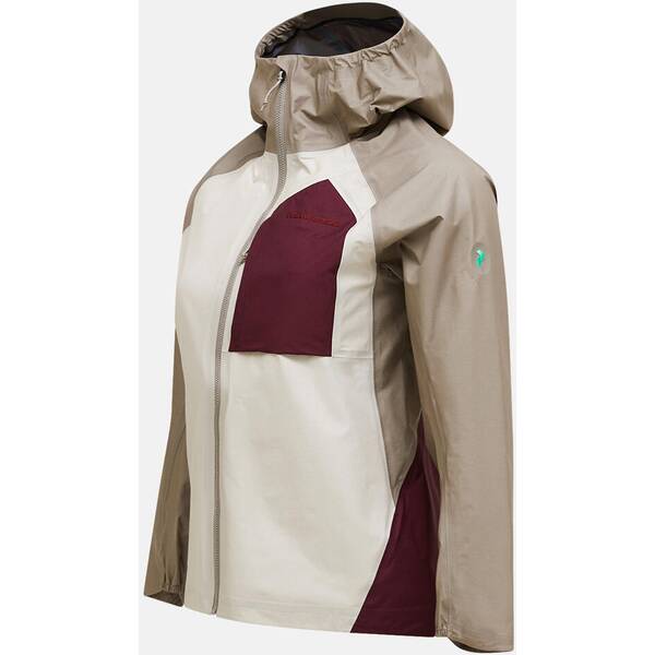 Thumbnail - PEAK PERFORMANCE Damen Jacke W Trail 3L Hipe Jacket-SAND FOG-AVID BEI