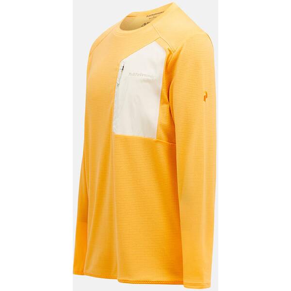 Thumbnail - PEAK PERFORMANCE Herren Sweatshirt M Freelight Polartec Grid-BLAZING ORANGE