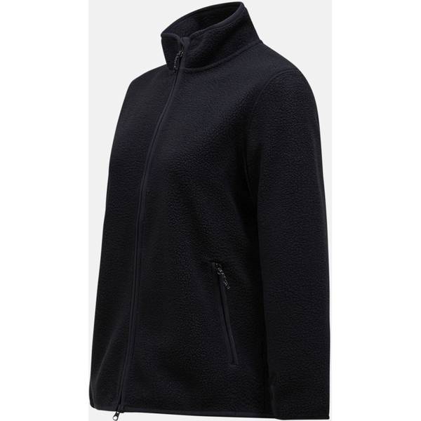 Thumbnail - PEAK PERFORMANCE Damen Sweatshirt W Pile Zip Jacket-BLACK