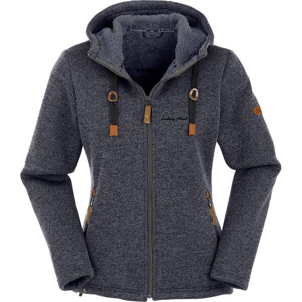 Thumbnail - MAUL Damen Chieming Strickfeecejacke+Kapuze