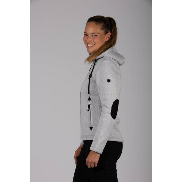 Thumbnail - MAUL Damen Chieming Strickfeecejacke+Kapuze