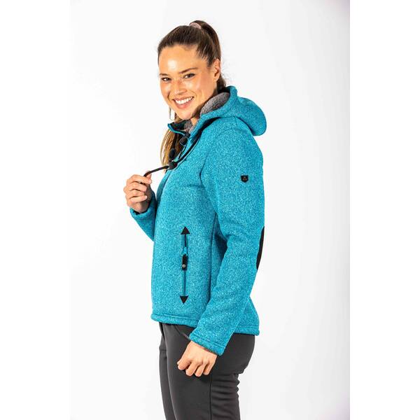 Thumbnail - MAUL Damen Chieming Strickfeecejacke+Kapuze